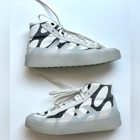 Adidas x Marimekko Essentials Znsored Hi Black and White Patterned Sneakers, 8 - Picture 8 of 16